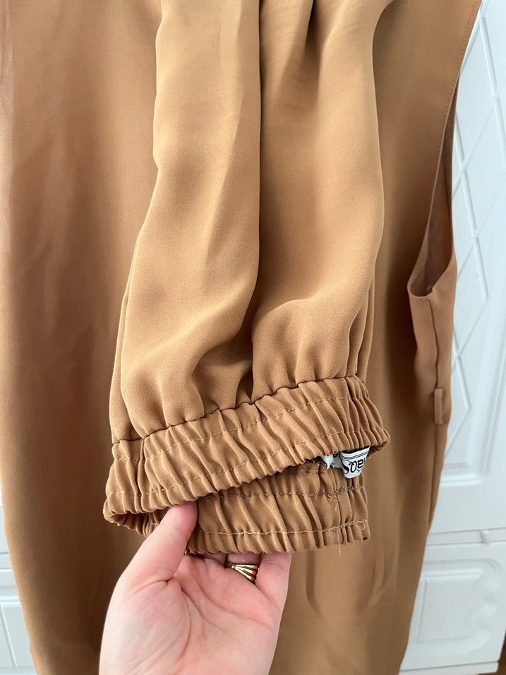 Bej Uzun Kadın Kimono - Görsel 3