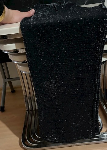 Uzun Kol Siyah Ofis Elbisesi - Görsel 5