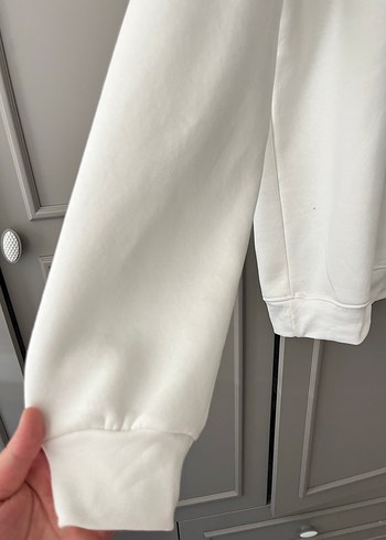 Beyaz Salaş Sweatshirt - Görsel 2