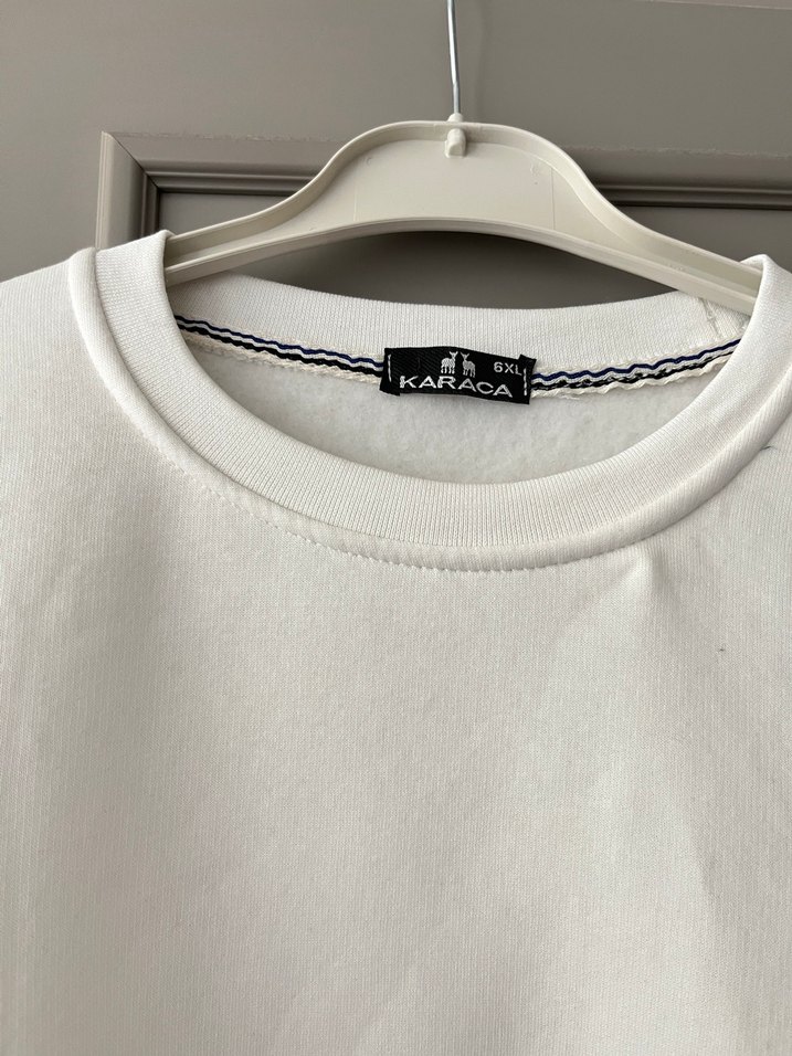 Beyaz Salaş Sweatshirt - Görsel 3