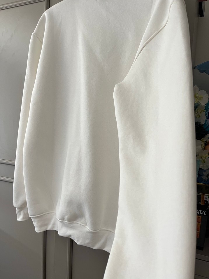 Beyaz Salaş Sweatshirt - Görsel 5