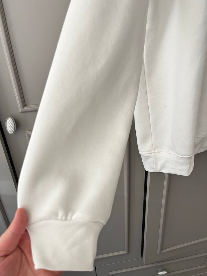 Beyaz Salaş Sweatshirt - Görsel 2