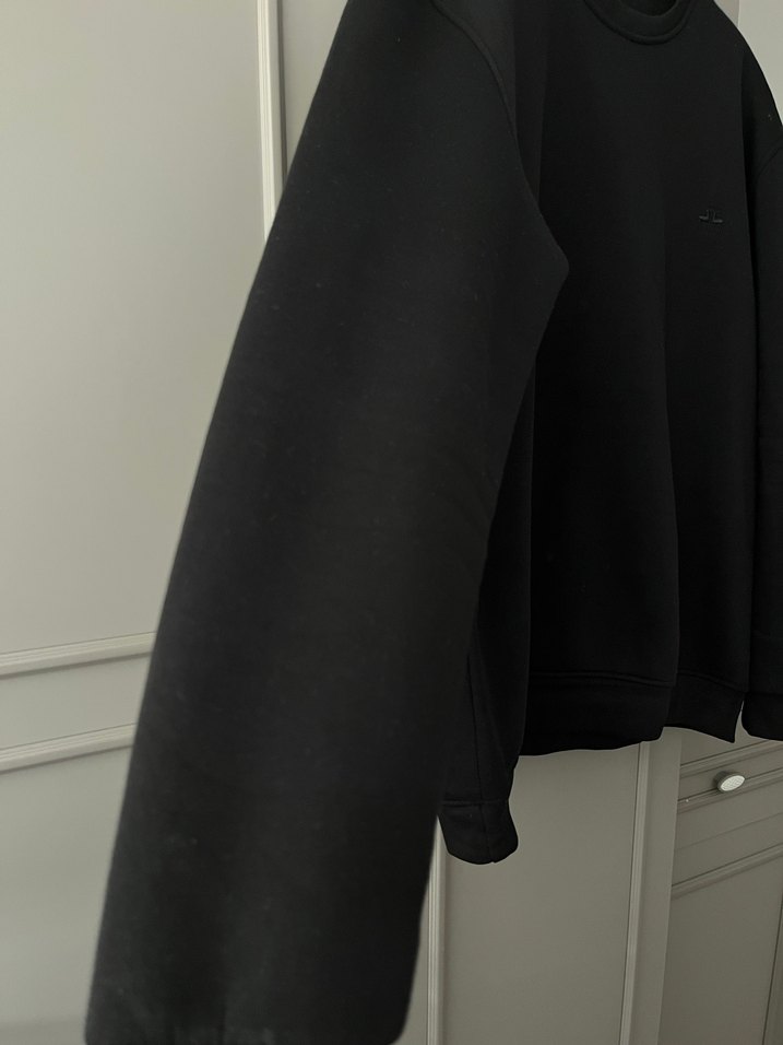 Siyah Bisiklet Yaka Sweatshirt - Görsel 2