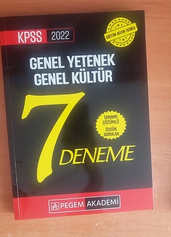 Kpss pegem 7 li genel deneme 