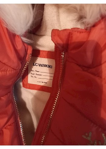 Kız Çocuk Pembe Kapüşonlu Kürklü Mont - Görsel 2