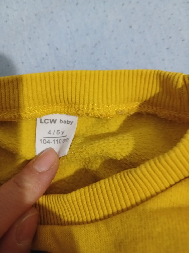 Erkek Çocuk Sarı Baskılı Sweatshirt - Görsel 3