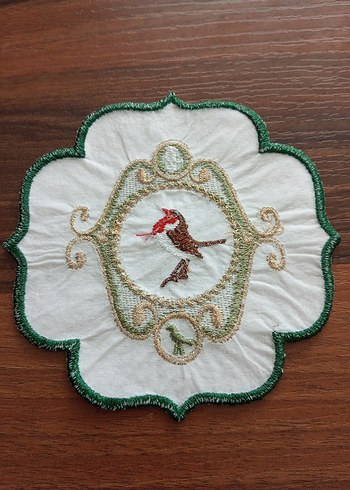 Nakışlı Çok Renkli Peçete Seti - Görsel 3