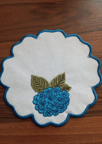 Nakışlı Meyve Desenli Bardak Altlıkları - Görsel 7