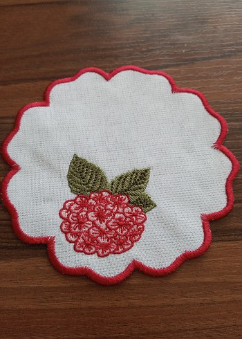 Nakışlı Meyve Desenli Bardak Altlıkları - Görsel 4