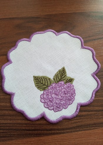 Nakışlı Meyve Desenli Bardak Altlıkları - Görsel 6