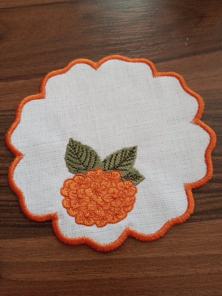 Nakışlı Meyve Desenli Bardak Altlıkları - Görsel 5