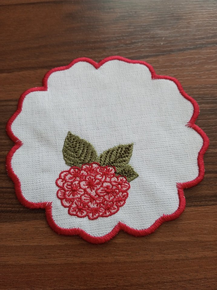 Nakışlı Meyve Desenli Bardak Altlıkları - Görsel 4