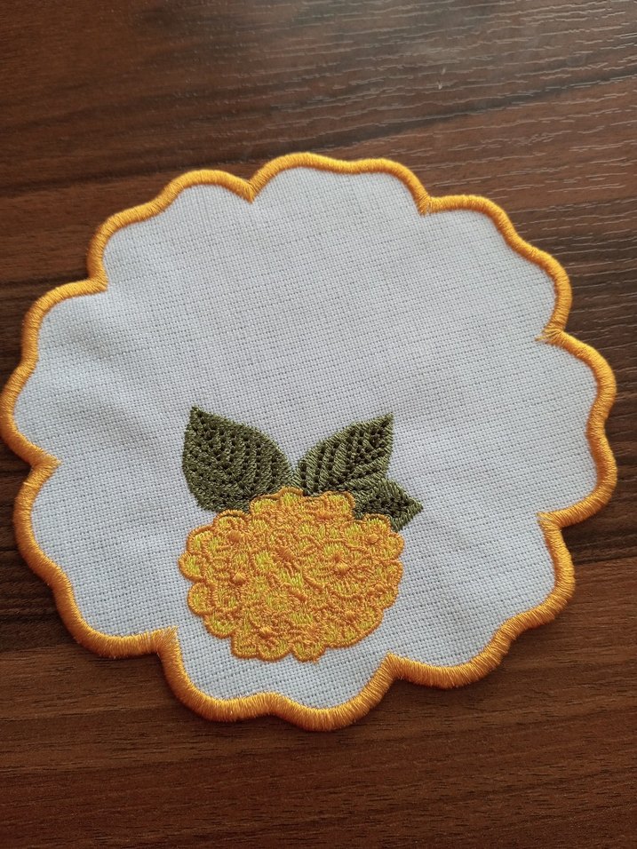 Nakışlı Meyve Desenli Bardak Altlıkları - Görsel 3