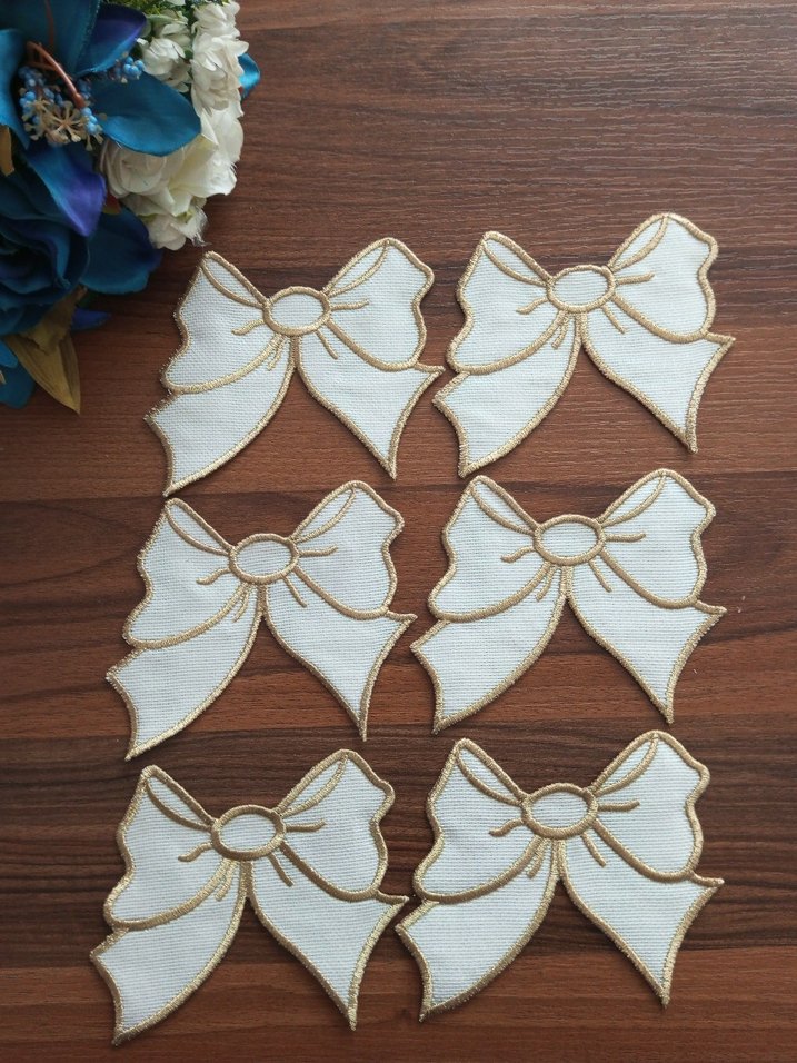 Kadın Beyaz Parlak Kahve Sunum Peçetesi - Görsel 2