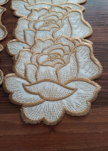 İşlemeli 6 Adet Kahve Sunum Peçetesi - Görsel 2