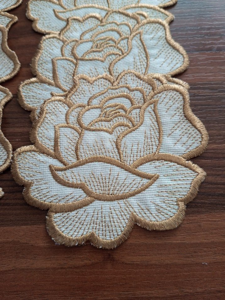 İşlemeli 6 Adet Kahve Sunum Peçetesi - Görsel 2