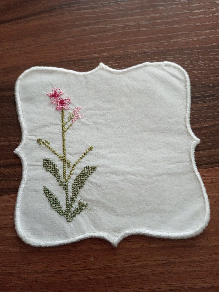 Vintage Nakışlı Keten Bardak Altlıkları - Görsel 3