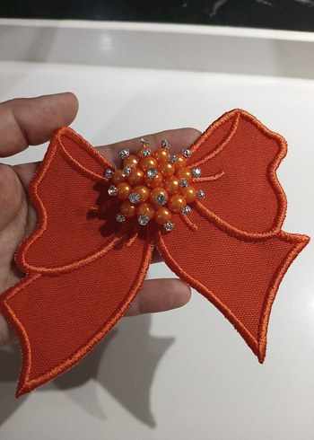 Sarı Boncuklu Fiyonk Saç Aksesuarı - Görsel 5