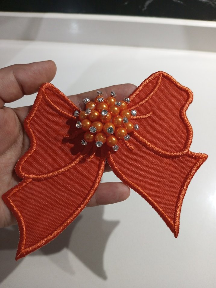 Sarı Boncuklu Fiyonk Saç Aksesuarı - Görsel 5