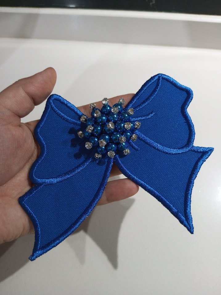 Sarı Boncuklu Fiyonk Saç Aksesuarı - Görsel 2