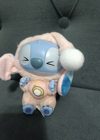 labubu stich Gri Pastel Peluş Oyuncak