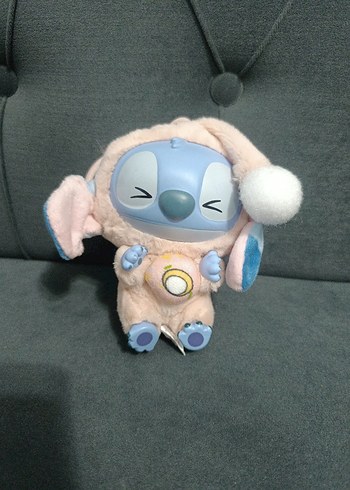 Diğer labubu stich Gri Pastel Peluş Oyuncak