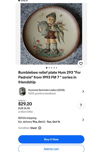 American Vintage GOEBEL HUMMEL / for father