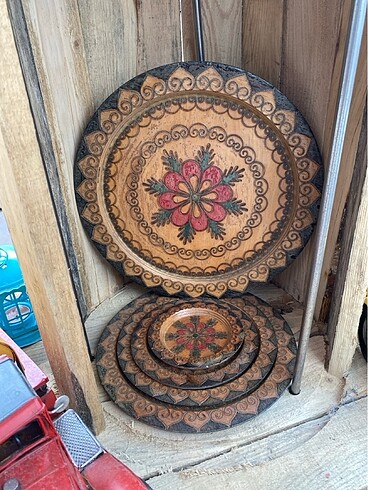 ( REZERVE ) Vintage Duvar tabağı ( 5 adet )