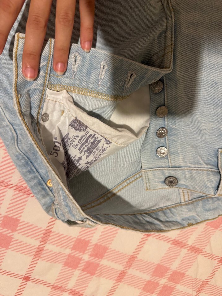 Levis 501 Açık Mavi Denim Jean — görsel 3/6