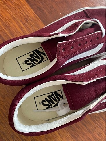 37 Beden bordo Renk Vans platform