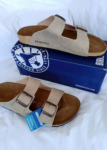 Birkenstock Terlik Unisex Krem Renk