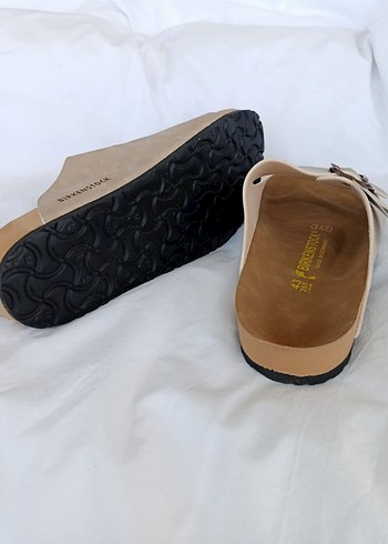 40 Beden camel Renk Birkenstock Terlik Unisex Krem Renk