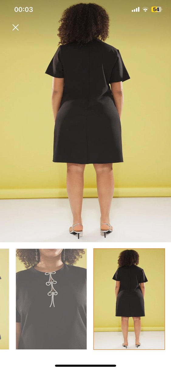 Trendyol & Milla Siyah Midi V Yaka Elbise - Görsel 2