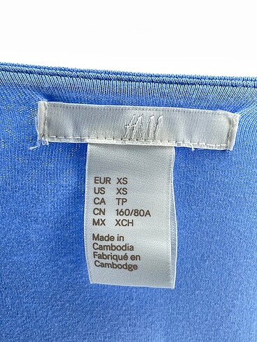 xs Beden mavi Renk H&M Kısa Elbise %70 İndirimli.