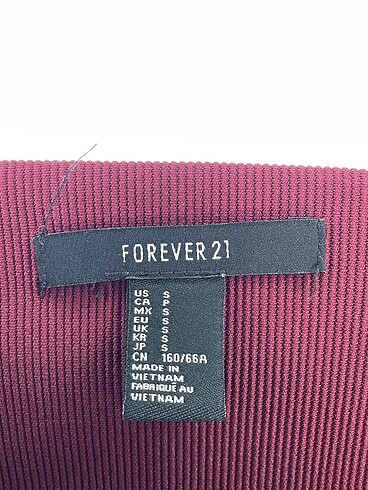 s Beden bordo Renk Forever 21 Mini Etek %70 İndirimli.