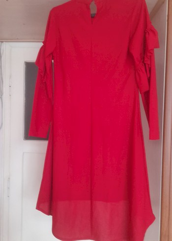 kırmızı uzun kollu tunik - Görsel 3