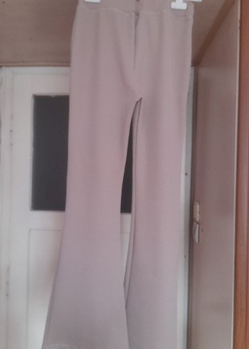 Bej Midi Kadın Kumaş Pantolon - Görsel 2