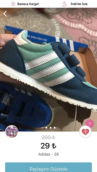 2 adidas cocuk ayakkabı