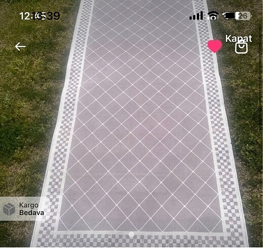 Diğer Yolluk halı iki adet
