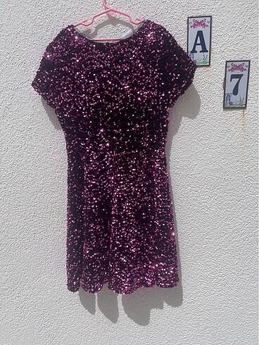 Zara Zara simli pullu davet balo elbise