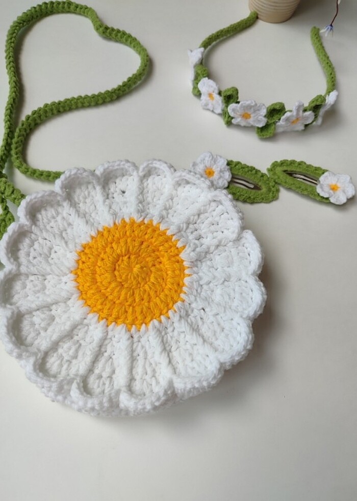 Papatya çanta 3 lü set - Görsel 2