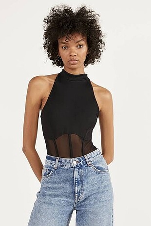 Bershka tül body