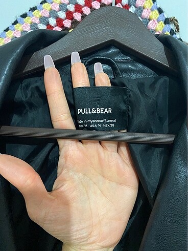 m Beden pull bear deri ceket