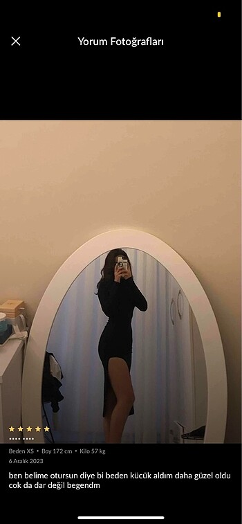 s Beden trendyolmilla derin yırtmaçlı elbise