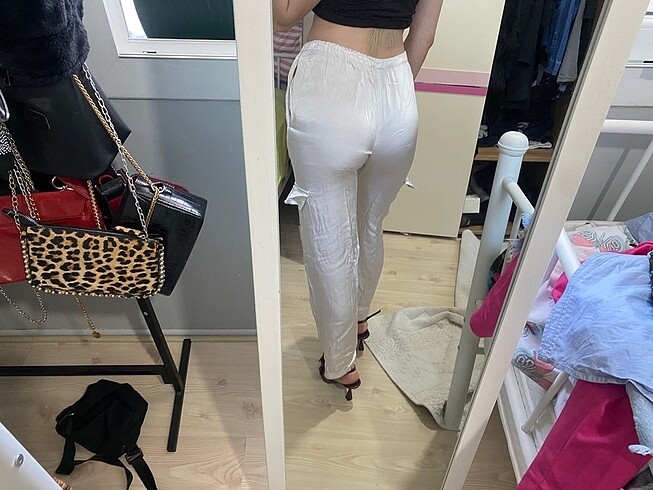 xs Beden H&m saten kargo pantolon