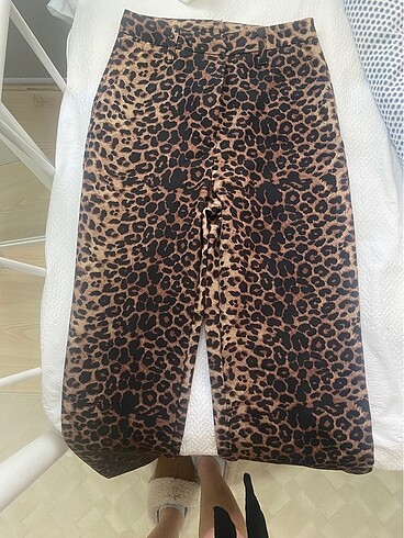 trendyolmilla leopar pantolon