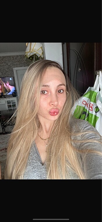 ombre bal sarısı tül peruk - Görsel 3