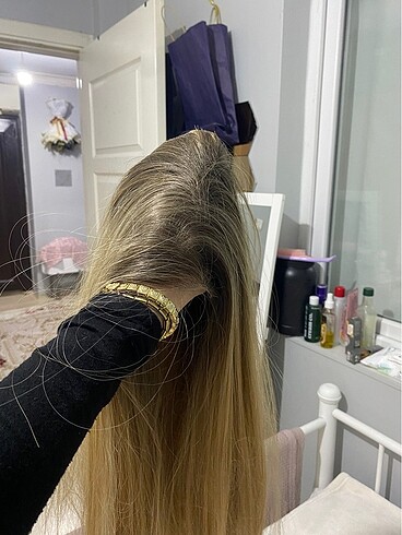 uzun saç tül peruk - Görsel 6