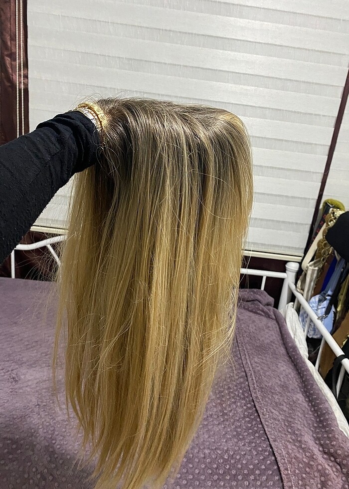 uzun saç tül peruk - Görsel 3