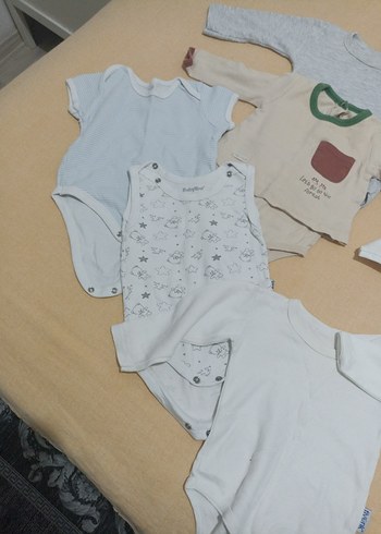 Bebek Erkek Uzun Kollu Beyaz Body - Görsel 5